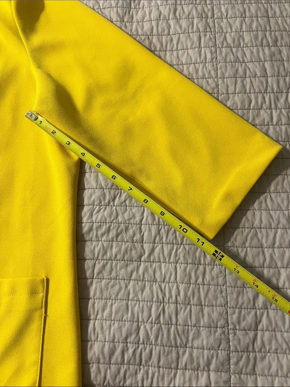 NY&C Women's Bright Mustard Open-Front Blazer Jacket - Picture 12 of 14